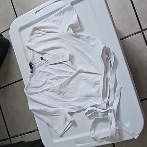 ZARA WHITE CROP TOP